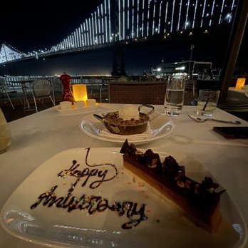 EPIC Steak - Peach crisp and a Twix bar - Steakhouses Near Me - San Francisco, California