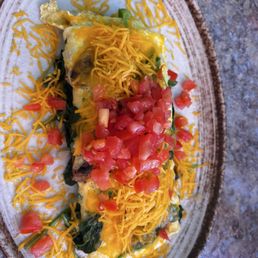 Veggie Omelette & Pancakes