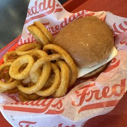 Jalapeño Pepper Jack Double and large order of onion rings