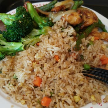 Panda Express - Fried rice. Broccoli beef. Chicken and string beans. - Chinese Near Me - Mesa, Arizona