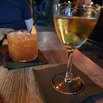 Darkroom - No. 1:Tomato Water, Timbal Extra Dry, Olive Oil, Salt No. 4: Madeira, Byrrh, Lemon, Smash, Stonefruit Shrub - Wine Bars Near Me - Santa Ana, California