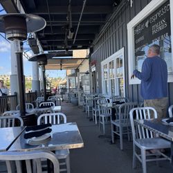 Dominic's Italian Restaurant - Patio seating with heaters