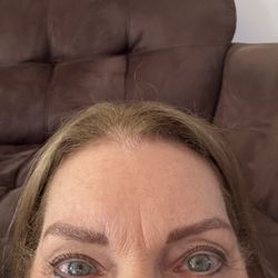 Feather nano brow and micro blading.