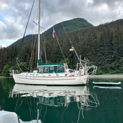 Sailing Alaska Limited - Shamrock at anchor