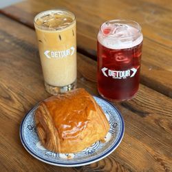 Detour Coffee - Habibi Latte & Mango Iced Tea