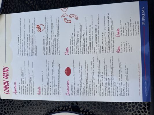 Menu photo 1 Suprema Rutherford, NJ Menu photo 1 Suprema Rutherford, NJ