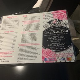 menu of services