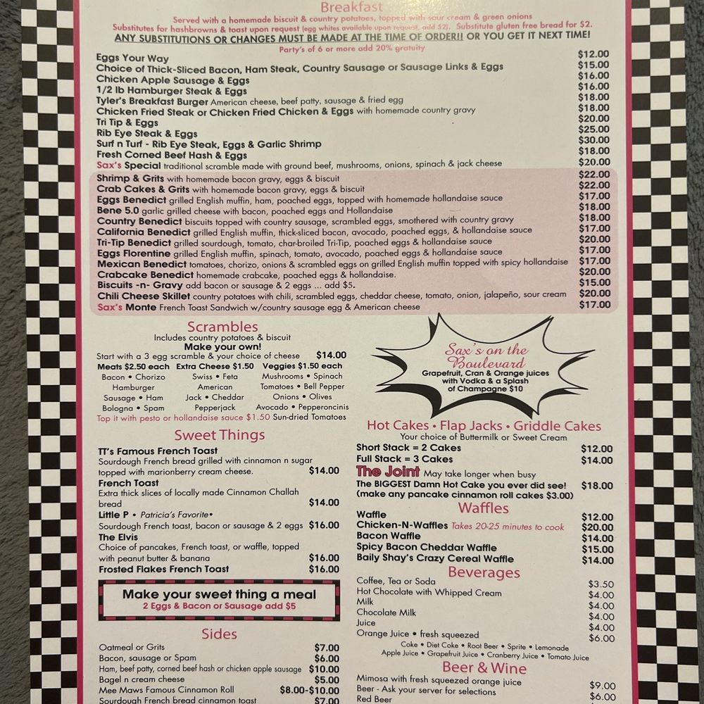 Sax's Joint - Breakfast & Brunch Near Me - Petaluma, California Sax's Joint - Breakfast & Brunch Near Me - Petaluma, California
