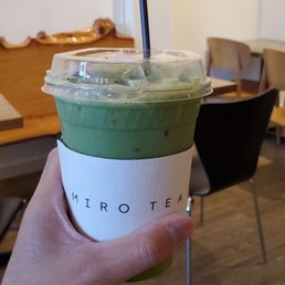 Ginger matcha latte Ginger matcha latte