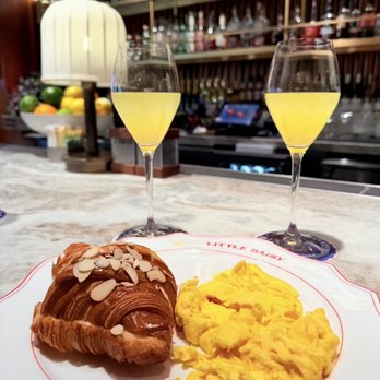 Little Daisy - Almond croissant, scrambled eggs, sparkly wine - Bars Near Me - Dallas, Texas Little Daisy - Almond croissant, scrambled eggs, sparkly wine - Bars Near Me - Dallas, Texas