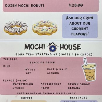 Mochi Donut House - Menu - Donuts Near Me - Central Point, Oregon