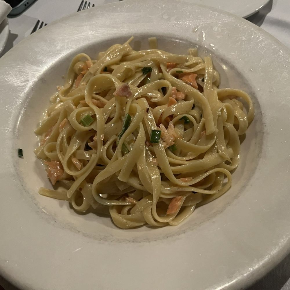 Vittoria Trattoria - Salmon with pasta. - Italian Near Me - Ottawa, Ontario Vittoria Trattoria - Salmon with pasta. - Italian Near Me - Ottawa, Ontario