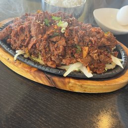 Spicy marinated sirloin
