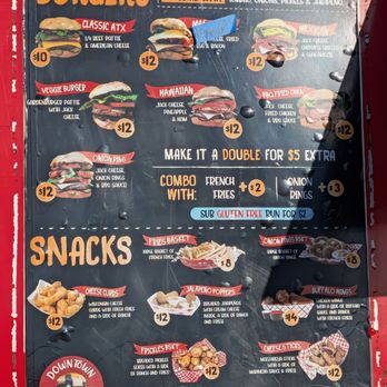 Downtown Burgers - Menu - Burgers Near Me - Austin, Texas Downtown Burgers - Menu - Burgers Near Me - Austin, Texas