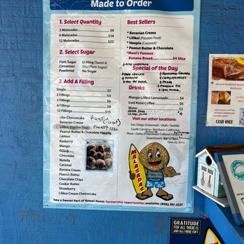 Manuela Malasada - Menu - Donuts Near Me - Kahului , Hawaii Manuela Malasada - Menu - Donuts Near Me - Kahului , Hawaii