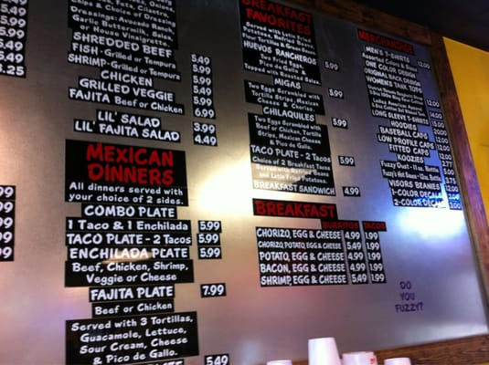 Menu photo 1 Fuzzy's Taco Shop Sanger, TX