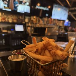 Warehouse Kitchen + Sports Bar - Fries with Blue Cheese Dressing