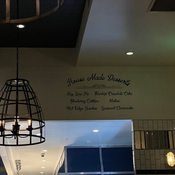 Lure Fish House - Dessert options on the wall - Seafood Near Me - Porter Ranch, California