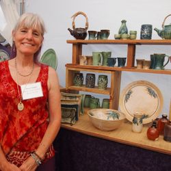 Community Recreation Center - Art & Wine ceramic artist booth