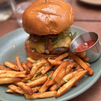 The Library Alehouse - Cowboy Burger - New American Near Me - Santa Monica, California