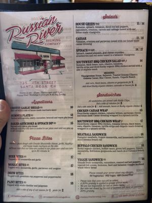 Menu photo 3 Russian River Brewing Santa Rosa, CA Menu photo 3 Russian River Brewing Santa Rosa, CA