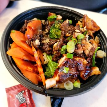 WaBa Grill - Chicken and steak bowl with brown rice - Fast Food Near Me - Hesperia, California