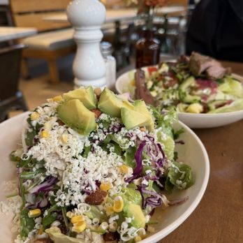 Flower Child - Turkey Cobb salad, and steakhouse salad. - Salad Near Me - Houston, Texas