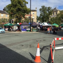 Ramsbottom Farmers Market - The approach to the market