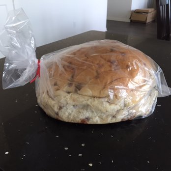 Great Harvest Bread Co - Cinnamon burst bread!  Minus one slice :)  I couldn't resist. - Bakeries Near Me - Temecula, California