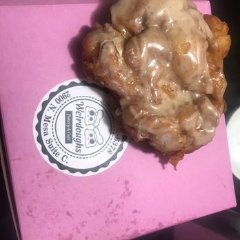 Weirdoughs Bakery & Café - Peach Fritter - Bakeries Near Me - El Paso, Texas Weirdoughs Bakery & Café - Peach Fritter - Bakeries Near Me - El Paso, Texas