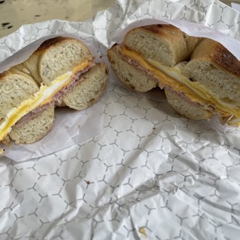 Pete’s Ybor - Ham egg and cheese on a plain bagel. - Coffee & Tea Near Me - Tampa, Florida Pete’s Ybor - Ham egg and cheese on a plain bagel. - Coffee & Tea Near Me - Tampa, Florida