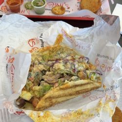 Shah’s Halal Food - Combo over Rice (Beef & Lamb and Chicken) Salad Combo Gyro Pakora Chips