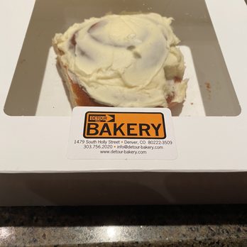 Detour Bakery - HUGE and delicious cinnamon bun! - Bakeries Near Me - Denver, Colorado Detour Bakery - HUGE and delicious cinnamon bun! - Bakeries Near Me - Denver, Colorado