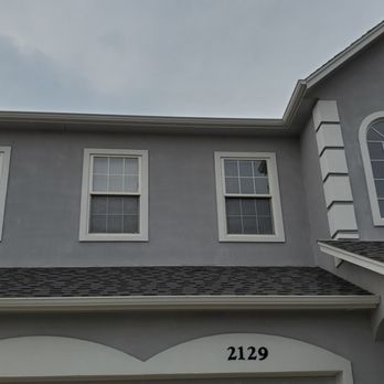 Martin And Sons - Repaired woodpecker holes in stucco post-photo. - Handyman Near Me Martin And Sons - Repaired woodpecker holes in stucco post-photo. - Handyman Near Me