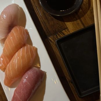 Sandfish - Second round with toro on the right. Which my server insisted was what I had ordered before. - Sushi Bars Near Me - Palm Springs, California Sandfish - Second round with toro on the right. Which my server insisted was what I had ordered before. - Sushi Bars Near Me - Palm Springs, California