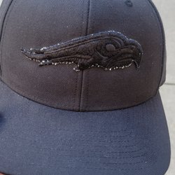 Lids - Custom embroider job done by lids. They told me to use a lighter to burn the white out or to use a pair of tweezers.