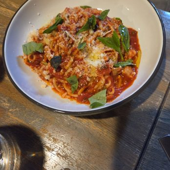 Amici - Spaghetti with chicken protein - Italian Near Me - Maryville, Tennessee Amici - Spaghetti with chicken protein - Italian Near Me - Maryville, Tennessee
