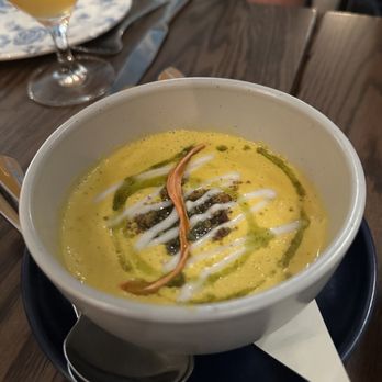Blossom and Root Kitchen - Carrot Coconut Bisque - Vegan Near Me - Danville, California