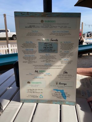 Menu photo 2 Break Awayz Flagler Beach, FL