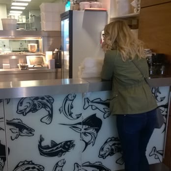 Gandolfi Fish To Go - Sophie K. patiently waiting for the fish finger sandwiches! - Seafood Near Me - Glasgow, GLG