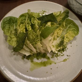 Principe - sucrine lettuce with avocado and mint - Seafood Near Me - New York, New York Principe - sucrine lettuce with avocado and mint - Seafood Near Me - New York, New York