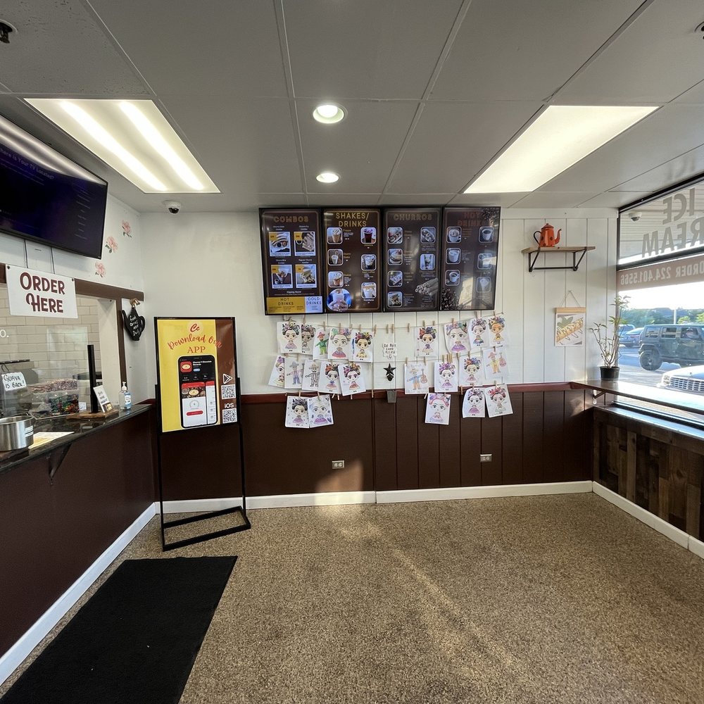 Churros & Chocolate - Ordering area. - Desserts Near Me - Algonquin, Illinois