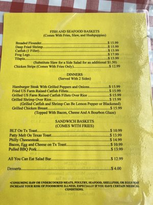 Menu photo 2 The Cove Hartsville, TN