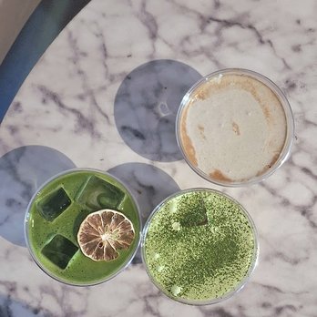 Side Characters - yuzu matcha fizz, tokyo fog, black sesame iced latte - Coffee & Tea Near Me - San Francisco, California Side Characters - yuzu matcha fizz, tokyo fog, black sesame iced latte - Coffee & Tea Near Me - San Francisco, California