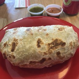 A monster Steak Burrito. A monster Steak Burrito.