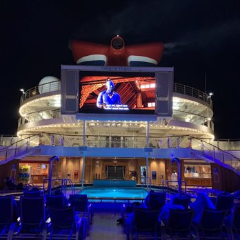 Carnival Victory - Lido Deck - Dive In Movies - Boat Tours Near Me - Downtown Miami, Florida