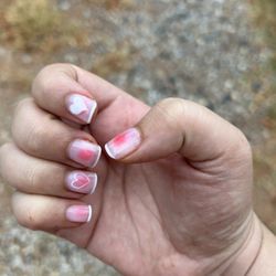 Blush nails