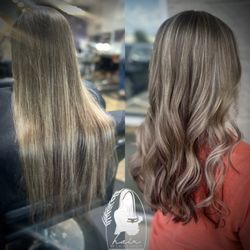 La Belladonna - This was my before and after photo getting my hair done by Mrs. Laura