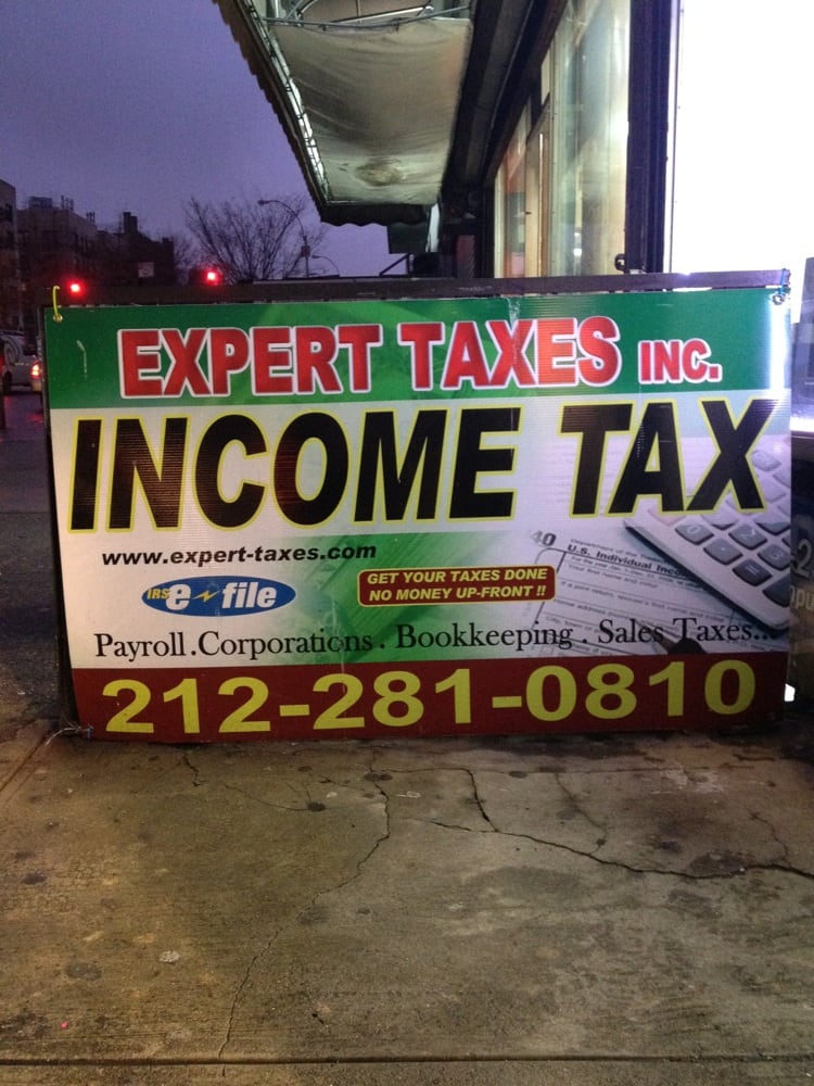 EXPERT TAXES Updated May 2024 3646 A Broadway, Manhattan, New York