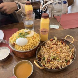 Soma Bistro & Cafe - Chicken Biriyani and Chicken Noodles